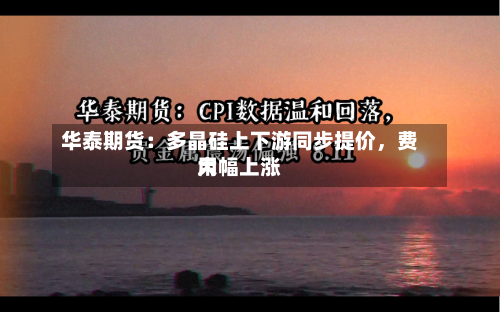 华泰期货：多晶硅上下游同步提价，费用大幅上涨-第1张图片