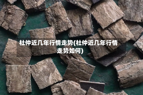 杜仲近几年行情走势(杜仲近几年行情走势如何)-第1张图片