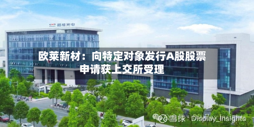 欧莱新材:向特定对象发行A股股票申请获上交所受理-第1张图片