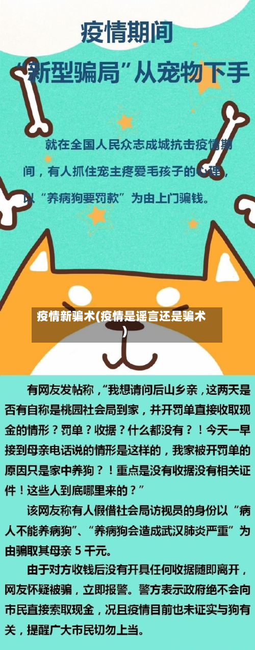 疫情新骗术(疫情是谣言还是骗术)-第1张图片