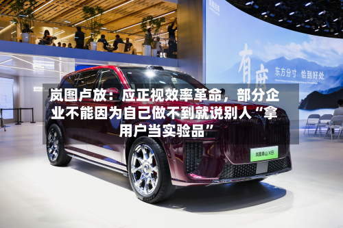 岚图卢放：应正视效率革命	，部分企业不能因为自己做不到就说别人“拿用户当实验品”-第1张图片