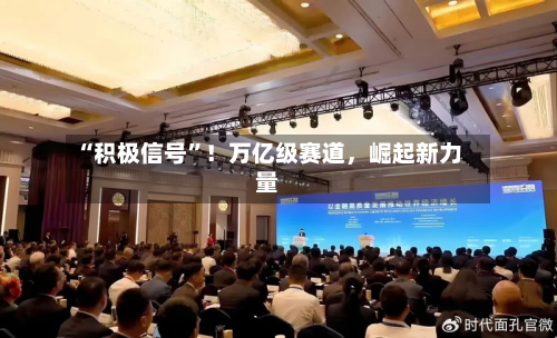 “积极信号”！万亿级赛道，崛起新力量-第1张图片