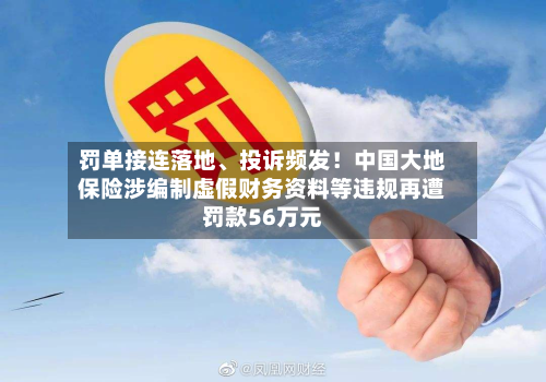 罚单接连落地、投诉频发！中国大地保险涉编制虚假财务资料等违规再遭罚款56万元-第3张图片