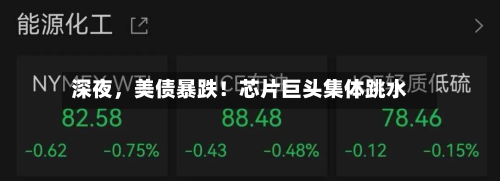 深夜，美债暴跌！芯片巨头集体跳水-第1张图片