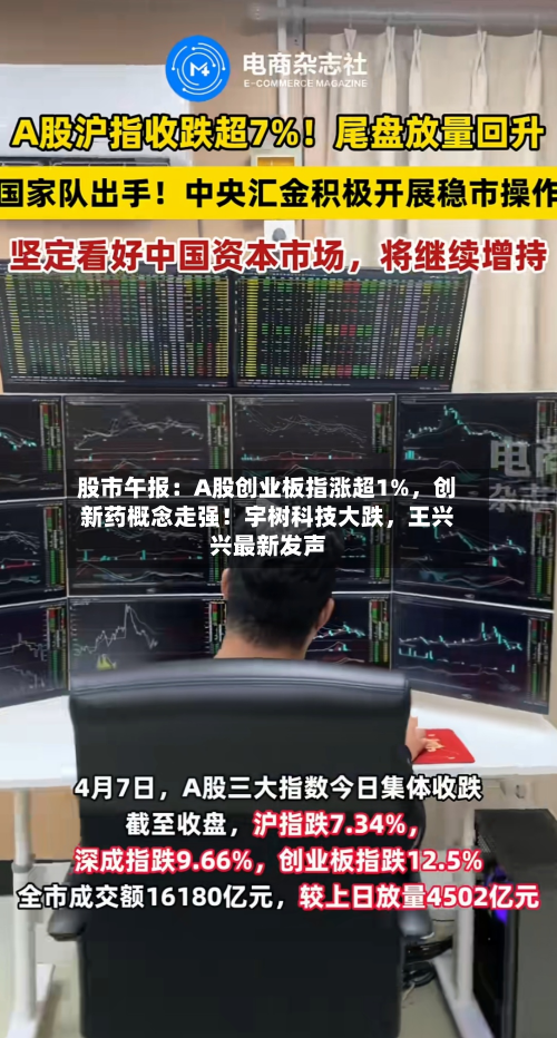 股市午报：A股创业板指涨超1%，创新药概念走强！宇树科技大跌，王兴兴最新发声-第2张图片