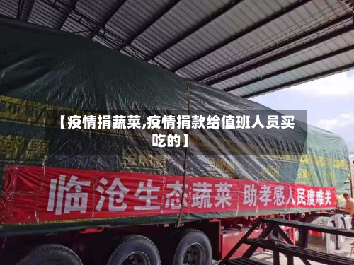 【疫情捐蔬菜,疫情捐款给值班人员买吃的】-第1张图片