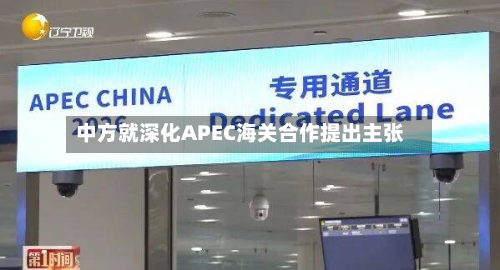 中方就深化APEC海关合作提出主张-第1张图片