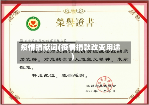 疫情捐献词(疫情捐款改变用途)-第3张图片
