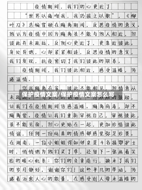 保护疫情文案/保护疫情文案怎么写-第3张图片
