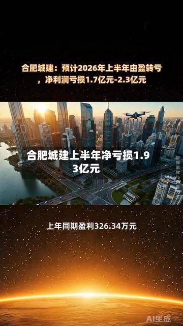 合肥城建上半年净亏损1.93亿元-第2张图片