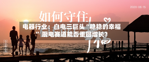 电器行业：白电三巨头“稳稳的幸福” 厨电赛道能否重回增长？-第2张图片