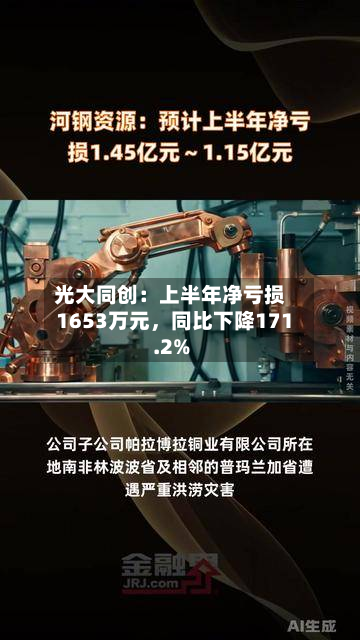 光大同创：上半年净亏损1653万元	，同比下降171.2%-第1张图片